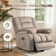 thumbnail image 2 of PAPROOS Recliner Chair, Electric Power Lift Recliner with Heat Therapy and Massage Function, Large Size Lift Chair with Remote and Side Pocket,Oversized Power Reclining Sofa, Camel, 2 of 9