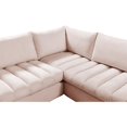 thumbnail image 5 of Meridian Furniture Jacob Pink Velvet Modular Sectional, 5 of 5
