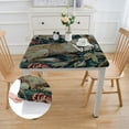 thumbnail image 2 of Acheng Rabbit Baby Rabbit Forest Square Table Cover 100% Polyester Fiber 46*46, 2 of 8