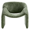 thumbnail image 5 of Modway Vivi Metal Frame and Chenille Upholstered Accent Chair in Basil, 5 of 9