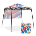 thumbnail image 3 of EAGLE PEAK 8 x 8 x 7.22 ft Slant Leg Lightweight Compact Portable Canopy w/ Backpack(Swirl), 3 of 9
