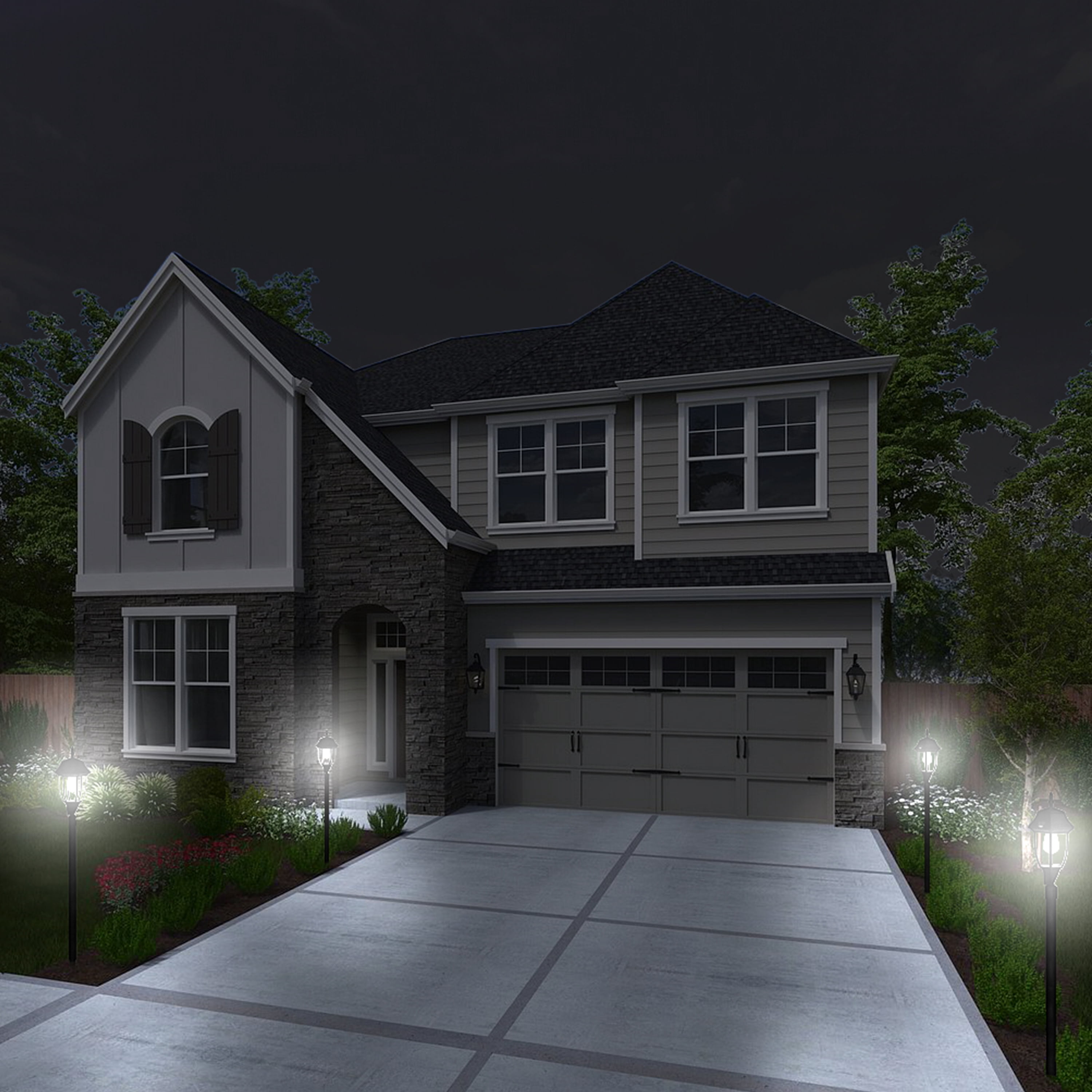 Techko Solar Garden & Walkway LED Light - Amber or White Light