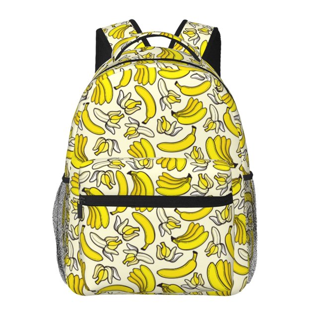 Easygdp Banana Mochila Ergonómica Versátil para Laptop - Múltiples Bolsillos, Correas Ajustables, Unisex para Escuela, Viajes y Actividades al Aire Libre-One Size