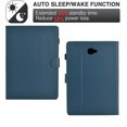 thumbnail image 3 of Case for Galaxy Tab A 10.1" 2016 SM-T580/SM-T585/SM-P580/SM-P585/SM-P585Y, Carbon Fiber Texture PU Leather Multi-Angle Viewing Stand Shockproof Flip Case with Card Slots Magnetic Clasp, Darkblue, 3 of 6