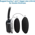 thumbnail image 4 of 5 Pairs Foam Ear Pads Cushion 60mm for S0ny MDR-NC5, MDR-027, MDR-023, MDR-210, DR-BT101, MDR IF 120 Headphone, Logi H800, H111, H330, H340 & More, 4-5mm Thickness High Density Earpads, 4 of 8
