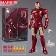 thumbnail image 2 of ZD Toys Marvel Iron Man Mark 3 figuras de acción de Anime, superhéroe, 7 pulgadas, modelo móvil articulado, juguetes para niños, regalo, 2 of 5