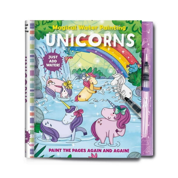 Download Iseek Magical Water Painting Unicorns Art Activity Book Books For Family Travel Kid S Coloring Books Magic Color And Fade Paperback Walmart Com Walmart Com
