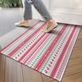 thumbnail image 4 of Red and Green Christmas Pattern Door Rugs,Washable Non Slip Door Mats Indoor,Decorative Door Mats,Entry Mat Indoor for Entrance,Bedroom,Kitchen,Bathroom,17"x30", 4 of 6