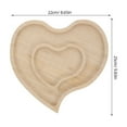 thumbnail image 2 of Raindrops Heart Shaped Wooden Tray Rustic Serving Platter for Snacks Candy Nuts and Fruits Wedding Valentine's Day, 2 of 8
