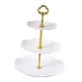 thumbnail image 3 of Cake Rack 3 Tiers Serving Tray Decor Decorative Wedding Party Décor Fruit Snack Plates Cup Cake Stand for Parties Celebration B, 3 of 8
