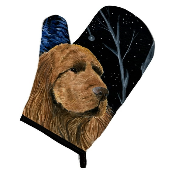 Starry Night Sussex Spaniel Oven Mitt