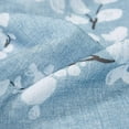 thumbnail image 4 of Decoultimatex Window Valance Curtains Living Room Blue-White Blossom Print Country Style Canvas Floral Kitchen Valance for Small Bathroom Café Windows 54”W x 15” L 1 Panel Rod Pocket, 4 of 5