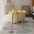 thumbnail image 1 of Ganfancp Petite Table Ronde Nordique Table Basse Table d'Appoint pour Sofa Balcon Chambre Chambre en Location Salon Table Basse Circulaire Petite Offres, 1 of 2