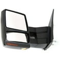 thumbnail image 7 of Kool Vue Towing Mirror Compatible With 2007-2014 Ford F-150 Left Driver Side Heated w/ Blind Spot Corner Glass In-housing Signal Light Textured Black, 7 of 7