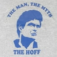 thumbnail image 2 of The Man, the Myth the HOFF Adult Gray T-Shirt, 2 of 2