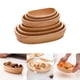 thumbnail image 5 of 1pc Oval Wooden Tray Dinner Plates Tableware Bowl Versatile Tray Coffee Table Kitchen Dishes Snacks Dried Storage Supplies, 5 of 11