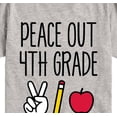 thumbnail image 3 of Instant Message - Peace Out 4Th Grade Short Sleeve Graphic T-Shirt, 3 of 6