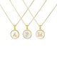 thumbnail image 1 of Collar de iniciales de Acero inoxidable Brillar 3 Correas, 1 of 4