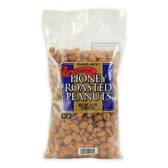 Trader Joes Original Honey Roasted Peanuts, 1 Lb Packaging May Vary