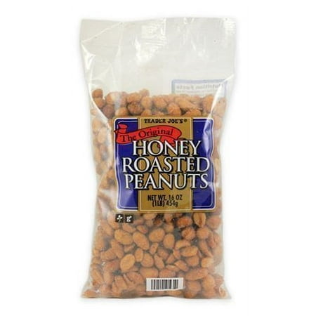 Trader Joes Original Honey Roasted Peanuts, 1 Lb Packaging May Vary