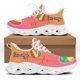 thumbnail image 1 of Zapatillas deportivas gruesas de malla con estampado de la bandera de la República del Congo, con cordones, informales, vulcanizadas, para caminar, 1 of 6