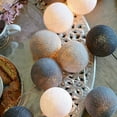 thumbnail image 1 of CNKOO Led Cotton Ball String Lights Christmas Remote Control Lights String Girls Bedroom Room Decoration Lights String, 1 of 8