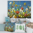 thumbnail image 2 of Designart 'Beautiful Field Flowers In Nature' Traditional Framed Canvas Wall Art Print, 2 of 5