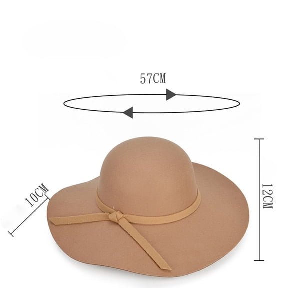 Women's Baseball Caps Fashion Women Ladies Floppy Wide Brim Wool Felt Bowler Beach Hat Sun Cap Summer, Women's Accessories Baseball Caps