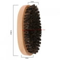 thumbnail image 3 of Hombres de Madera Bolsillo Militar Bigote Barba Peine Cepillo ideal para suavizar y peinar la barba todo de Barda tamaña portátil, 3 of 7