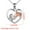 Rose Gold, variant on Eolstice Heart Necklace For Girls, Horse Jewellery Horse Gifts For Women Necklace Mother's Day Gift, Heart Shaped Necklace, for Women and Mothers, Gifting, and Fashion Accessories