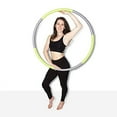 thumbnail image 2 of Body Hoops Weighted Hula Hoop for Exercise and Fitness (Green & Grey, Regular - 36 Diameter), 2 of 4