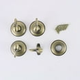 thumbnail image 3 of 4pcs Zinc Alloy Window Curtain Tieback Clothes Hook Drapery Wall Holdbacks Hooks Bronze Tone, 3 of 7