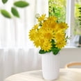thumbnail image 4 of Artificial Fake Flowers Daisies Bouquets, Ongmies Simulated Small Daisies & Wild Chrysanthemums: Garden-Style Flower Garlands for Door Lintel Decorations, Multicolor Flowers Daisy with Stems, 4 of 8