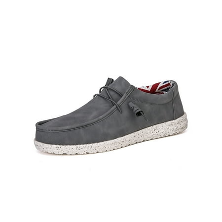 

Gomelly Men’s Slip-on Loafers Stretch Casual Shoes Comfort Walking Elastic Laces Casual Shoes Gray 11