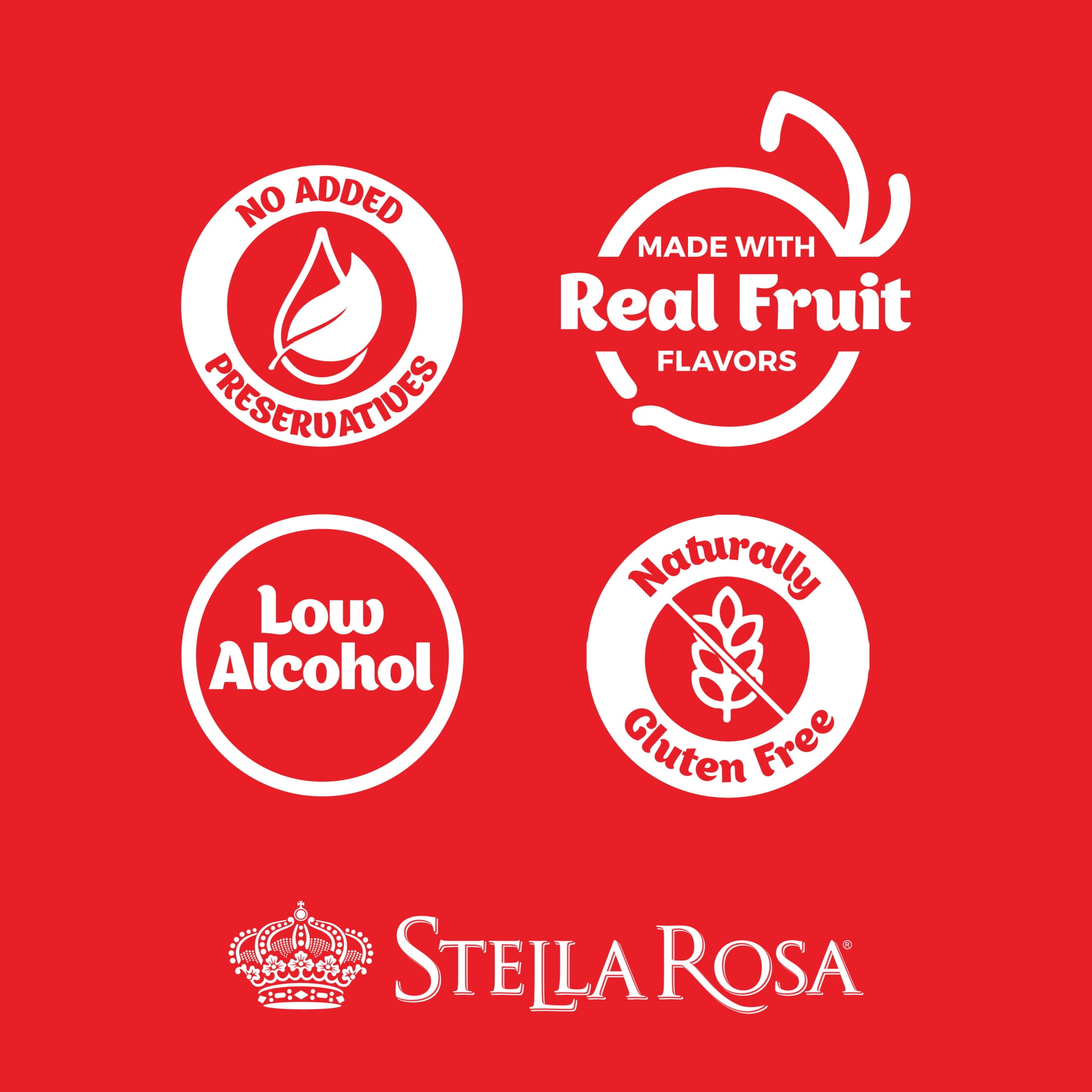 Stella Rosa Moscato d'Asti Semi-Sweet White Wine, 750ml Glass Bottle, DOCG, Piedmont, Italy