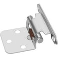 thumbnail image 3 of Goldenwarm 1/2 Inch Overlay Face Mount Silver Cabinet Door Hardware Steel Hinges - 10 Units Self Closing Matching Cabinet Doors, 3 of 6