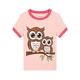thumbnail image 4 of ATAIKU 3-10Y Toddler Little Girls Owl Pajamas Set 100% Viscose Big Kids 2-Piece Pjs Summer Jammies, 4 of 13