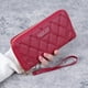 thumbnail image 4 of Cartera de mujer con bordado de color liso, bolso de mano, monedero, multifuncional, 4 of 6