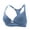 Blue, variant on Women's Front Clasp Bra with Steel Rim Support and Lace Detailing for Enhanced Shape, Adjustable Straps, Smooth Contour Cups, Everyday Wear, Date Nights White 85C