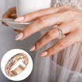 thumbnail image 1 of Xihbxyly Anillo Chapado En Oro de 14 K, Elegante Diseño de Rosa Tallada, Anillo de Cola de Tamaño Ajustable, Símbolo de Belleza Atemporal, Regalo Perfecto para San Valentín, Ideal para Esposa o Novia, 1 of 6