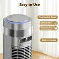 thumbnail image 7 of SHOUFTW 36 inch Tower Fan with Remote Control, Oscillating Bladeless Floor Fan, 5 Speeds and 4 Modes for Bedroom Home and Office, Silver, 7 of 7