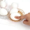 thumbnail image 4 of Stress Ball​ Egg Shape Smooth Glossy Surface Dark Random Dots Color Gradient Effects Soft Gel Desktop Anxiety Relief Hand Fidget, 4 of 5