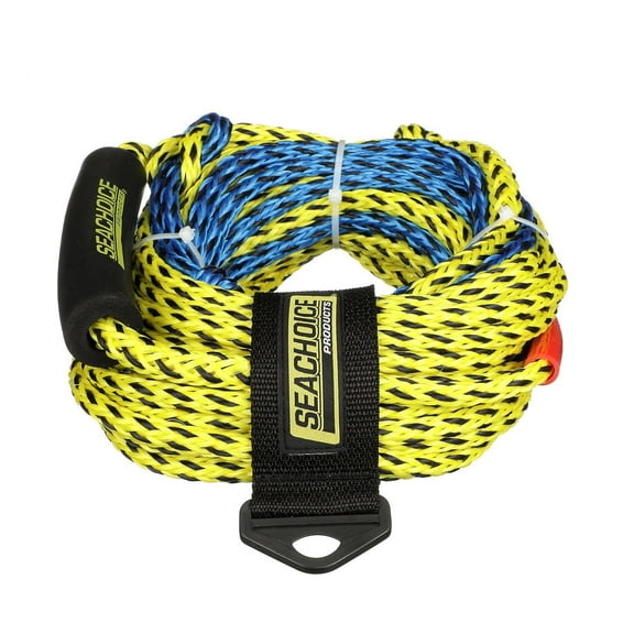 Seachoice 86766 2-Section 2-Rider 60' Tube Tow Rope with 340 lb. Max Load