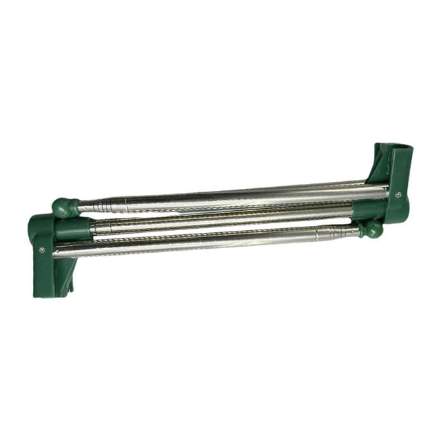 Abbracc Portable Garment Rack Clothing Storage Clothes Rail for RV Balcony Cloakroom Green