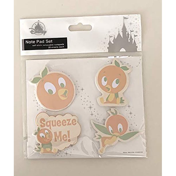 disney parks florida orange bird mini self stick notepad set of 4 new walmart com