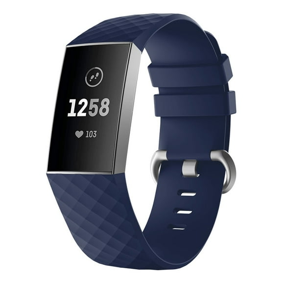 Watch Bands Compatible with Fitbit Charge 3/ Fitbit Charge 4 Waterproof Replacement Watch Strap Wristband Color:blue Specification:L