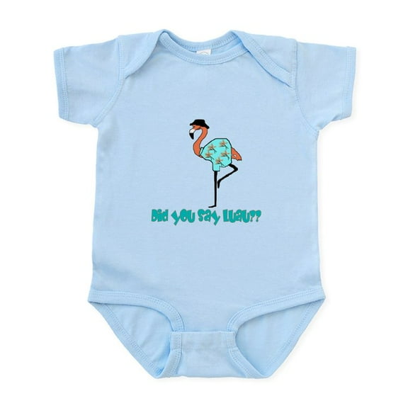 CafePress - Flamingo Luau Infant Bodysuit - Baby Light Bodysuit, Size Newborn - 24 Months
