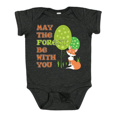 

Inktastic May the Forest Be with You- Cute Fox Boys or Girls Baby Bodysuit