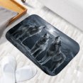 thumbnail image 6 of 1pc Three Wolves Howling Absorbent Non-Slip Bathroom Thickened Flannel Rug Decor,Soft,Quick Drying,Suitable For Indoor/outdoor Use,Bathrooms,Bedrooms,Kitchens,Terrace,Laundry Rooms,16"x24", 6 of 9