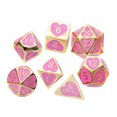 thumbnail image 4 of 7 Piezas De Dados Poliédricos De Metal D4 D6 D8 D10 D12 D20 Juego De Rol 03 Sunnimix Juego de dados poliédricos, 4 of 7